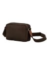 JUMP UP11 - POLYESTER/CUIR - CHOCOLAT sac bandoulière m jump uppsala sac-h-zip