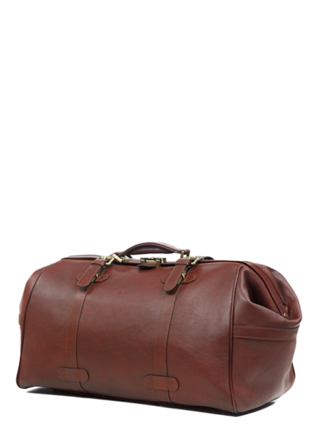 Gerard Henon 5189 - CUIR DE VACHETTE - MARRON sac de voyage squarmouth rennaissance