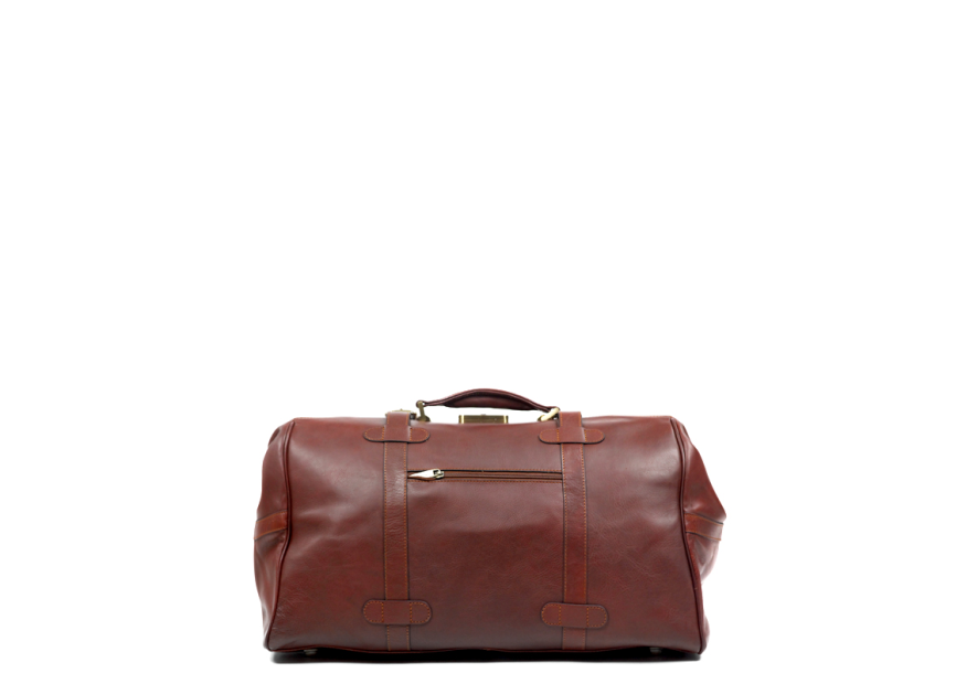 Gerard Henon 5189 - CUIR DE VACHETTE - MARRON sac de voyage squarmouth rennaissance