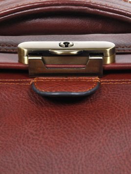 Gerard Henon 5189 - CUIR DE VACHETTE - MARRON sac de voyage squarmouth rennaissance Sacs de voyage