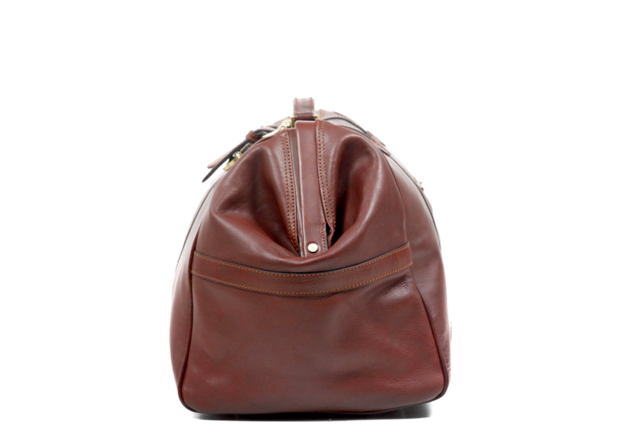 Gerard Henon 5189 - CUIR DE VACHETTE - MARRON sac de voyage squarmouth rennaissance