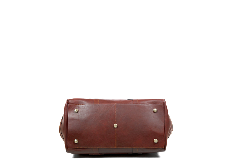 Gerard Henon 5189 - CUIR DE VACHETTE - MARRON sac de voyage squarmouth rennaissance