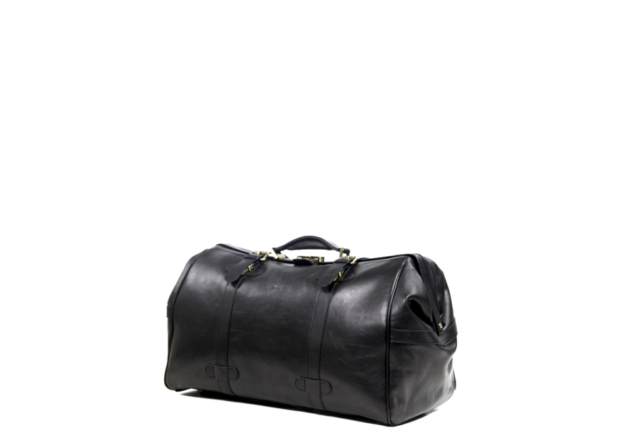 Gerard Henon 5189 - CUIR DE VACHETTE - NOIR sac de voyage squarmouth rennaissance