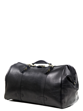 Gerard Henon 5189 - CUIR DE VACHETTE - NOIR sac de voyage squarmouth rennaissance