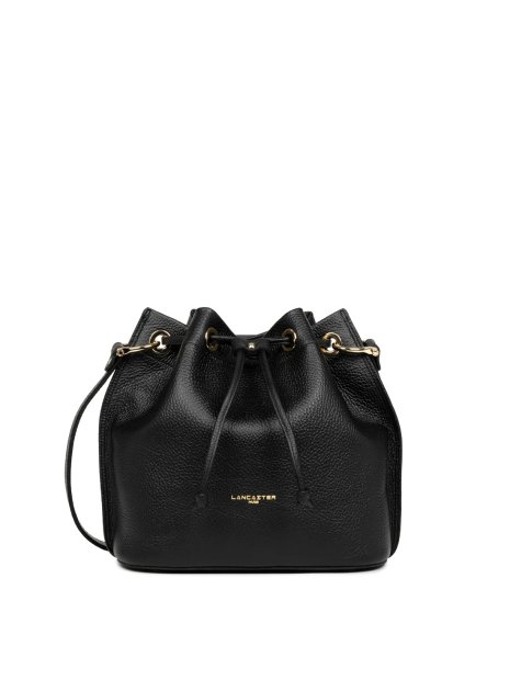Lancaster 470-81 - CUIR DE VACHETTE - NOIR sac seau m lancaster alba double sacs-a-mains