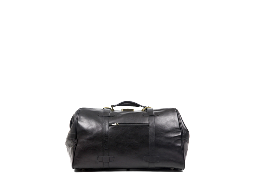Gerard Henon 5189 - CUIR DE VACHETTE - NOIR sac de voyage squarmouth rennaissance