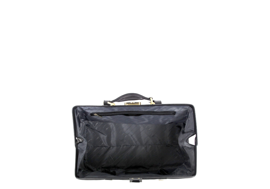 Gerard Henon 5189 - CUIR DE VACHETTE - NOIR sac de voyage squarmouth rennaissance