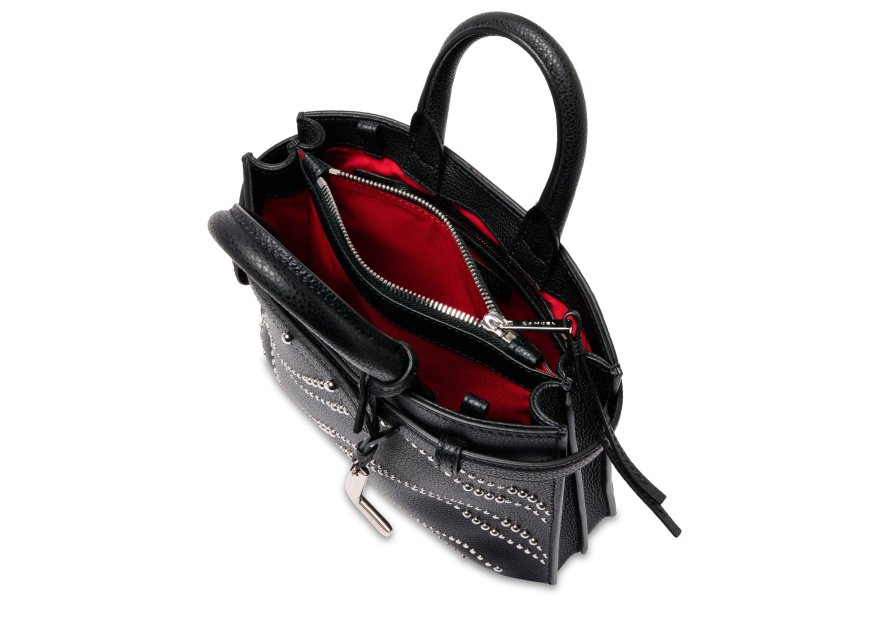 Lancel A14025 - CUIR DE VACHETTE - NOIR sac porté main s lancel faubourg animation Sacs à mains