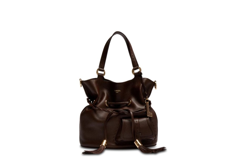 Lancel A10110 - CUIR DE VACHETTE - NOIX Premier flirt M de Lancel - Sac seau Sacs à mains