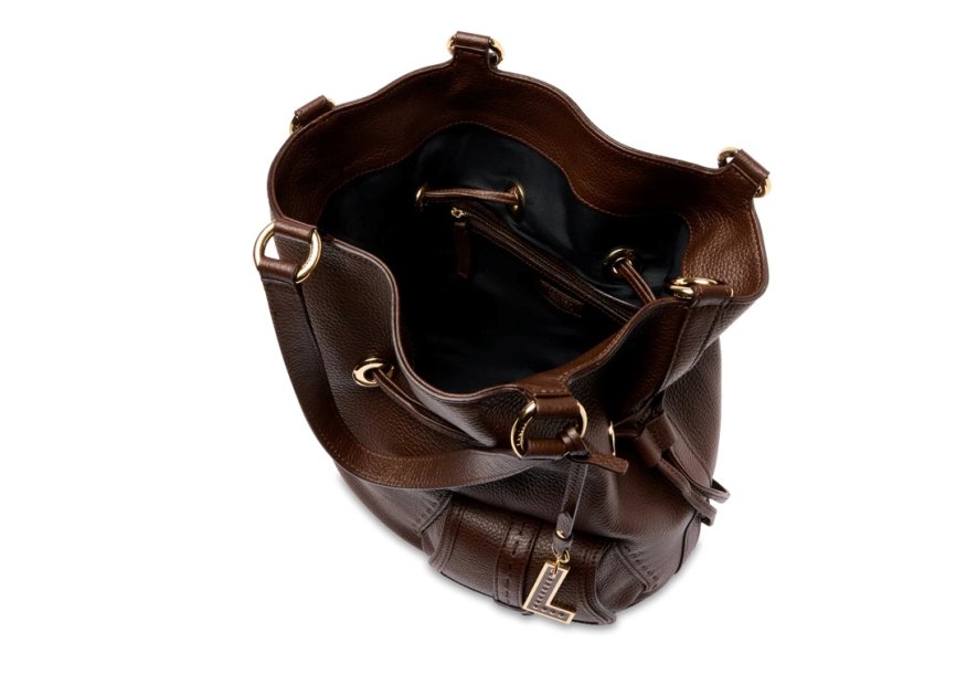 Lancel A10110 - CUIR DE VACHETTE - NOIX Premier flirt M de Lancel - Sac seau Sacs à mains