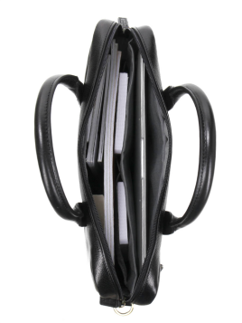 Gerard Henon 2279 - CUIR DE VACH.COLLET - NOI porte documents s vérone