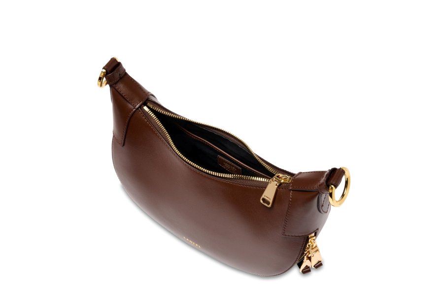 Lancel A13313 - CUIR DE VACHETTE - NOIX sac hobo s lancel origami Sacs à mains
