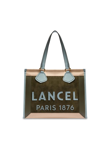 Lancel A13369 grand sac shopping a4 animation collors lancel sac-a-main-shopping-toile-ou-cuir