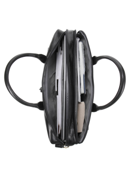 Gerard Henon 2281 - CUIR DE VACH.COLLET - NOI porte documents 15" vérone Sac business