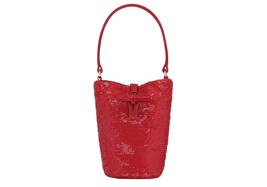 Longchamp 10348HIP - POLYESTER/CUIR - ROUG sac mini seau longchamp le roseau sparkling Sacs à mains