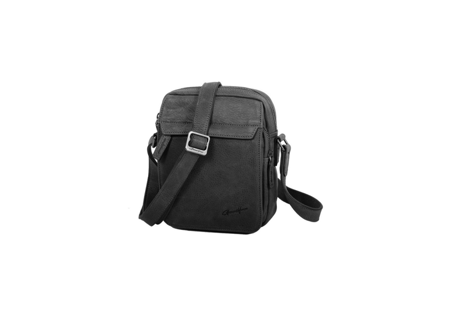 Gerard Henon 7102 - CUIR DE VACHETTE - NOIR sac homme vintage s