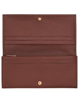 Longchamp 30050021 - CUIR DE VACHETTE - CA portefeuille long à rabat longchamp le foulonné complet