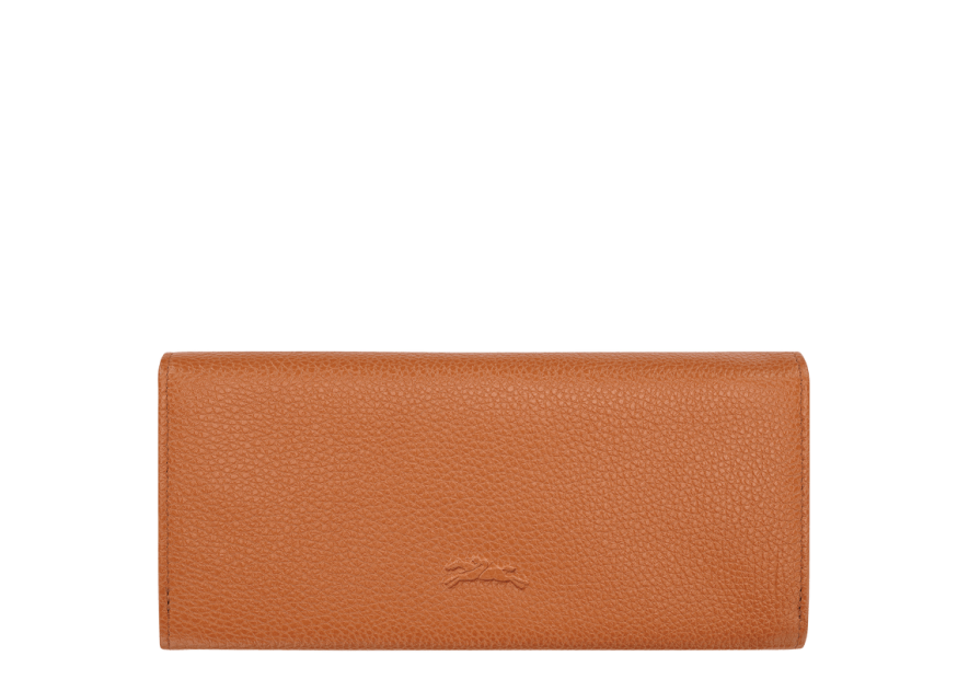 Longchamp 30050021 - CUIR DE VACHETTE - AM portefeuille long à rabat longchamp le foulonné complet