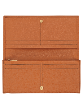 Longchamp 30050021 - CUIR DE VACHETTE - AM portefeuille long à rabat longchamp le foulonné complet