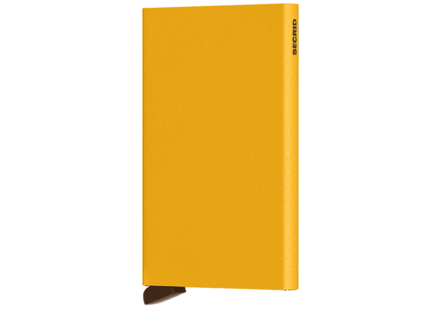 Secrid CP - ALUMINIUM - OCHRE secrid cardprotector porte carte porte cartes