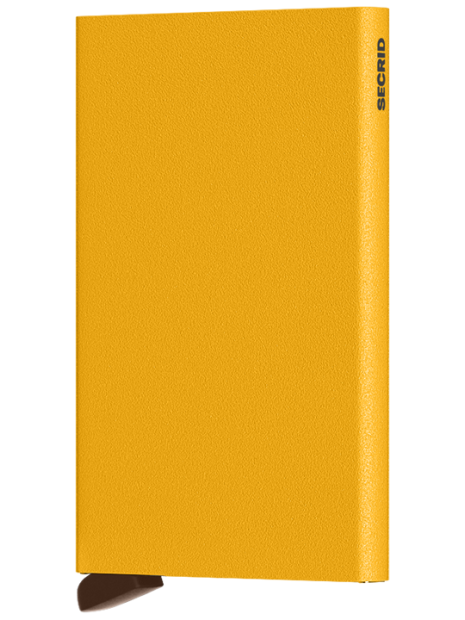 Secrid CP - ALUMINIUM - OCHRE secrid cardprotector porte carte porte-cartes