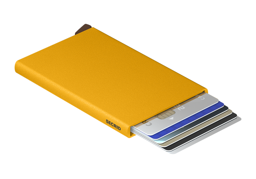Secrid CP - ALUMINIUM - OCHRE secrid cardprotector porte carte porte cartes