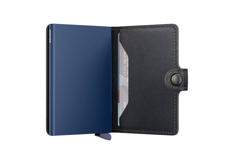 Secrid M - CUIR DE VACHETTE - NOIR/NAVY porte cartes miniwallet original porte cartes