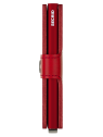 Secrid M - CUIR DE VACHETTE - ROUGE porte cartes miniwallet original porte-cartes