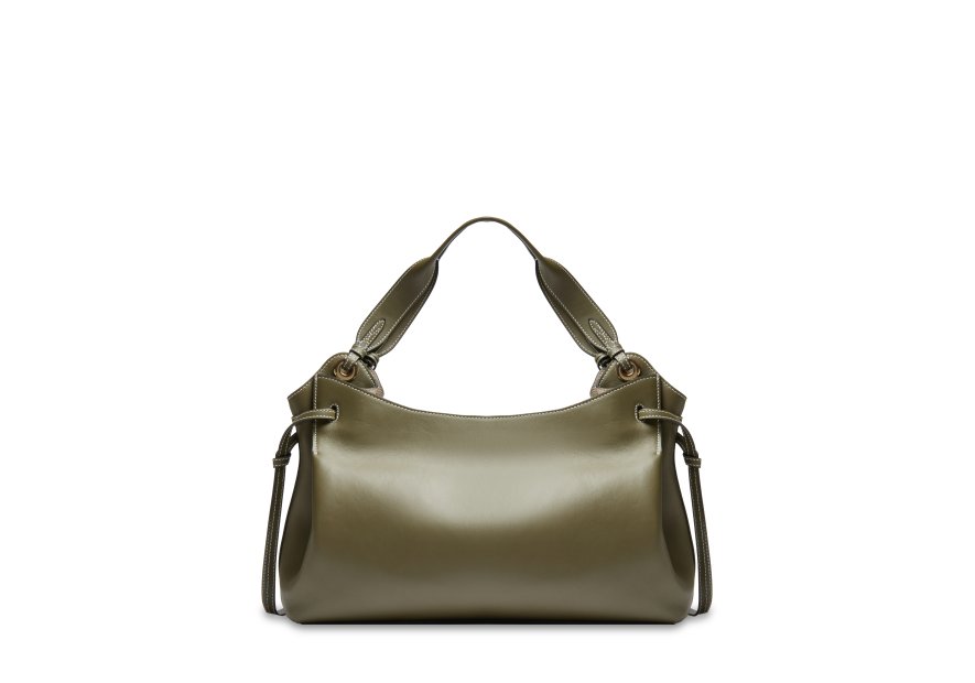 Lancel A13990 - CUIR DE VACHETTE - KAKI sac porté épaule lancel swann shopping