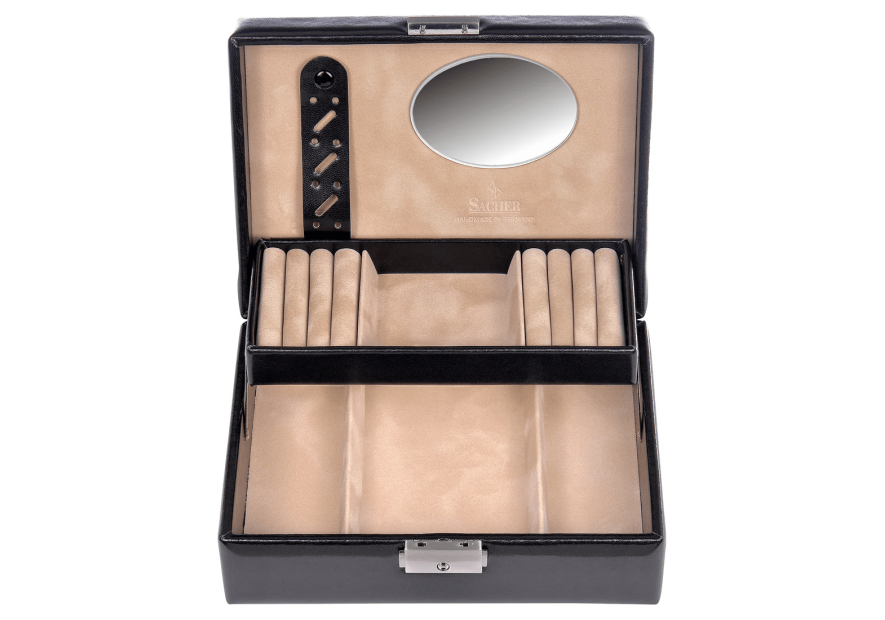 sacher 13.000 - POLYURÉTHANE - NOIR coffret bijoux sacher britta coffret bijoux