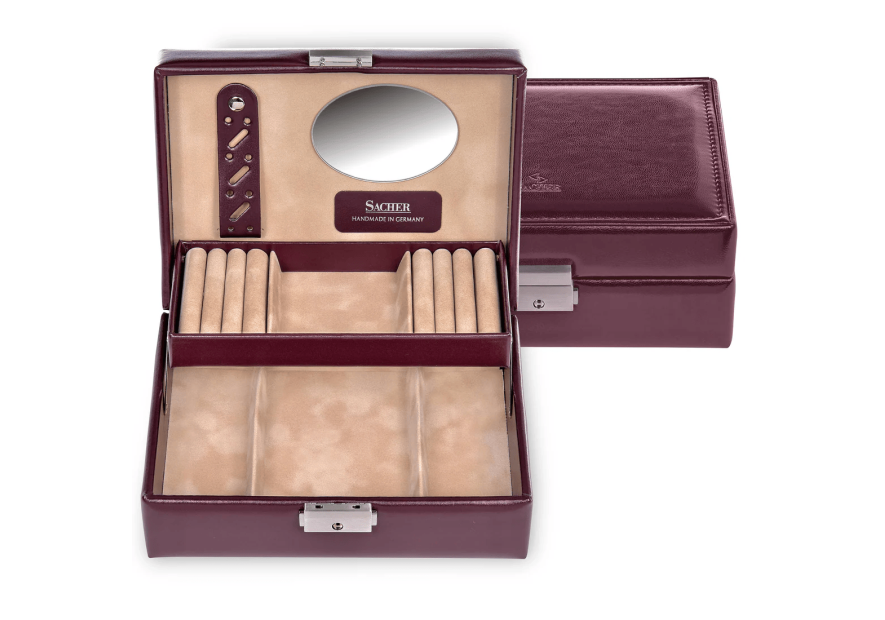 sacher 13.000 - POLYURÉTHANE - BORDEAUX coffret bijoux sacher britta coffret bijoux