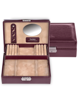 sacher 13.000 - POLYURÉTHANE - BORDEAUX coffret bijoux sacher britta coffret bijoux