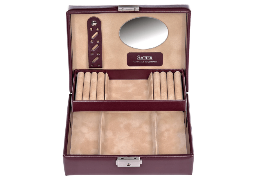 sacher 13.000 - POLYURÉTHANE - BORDEAUX coffret bijoux sacher britta coffret bijoux