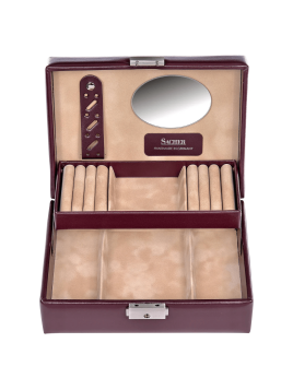 sacher 13.000 - POLYURÉTHANE - BORDEAUX coffret bijoux sacher britta coffret bijoux