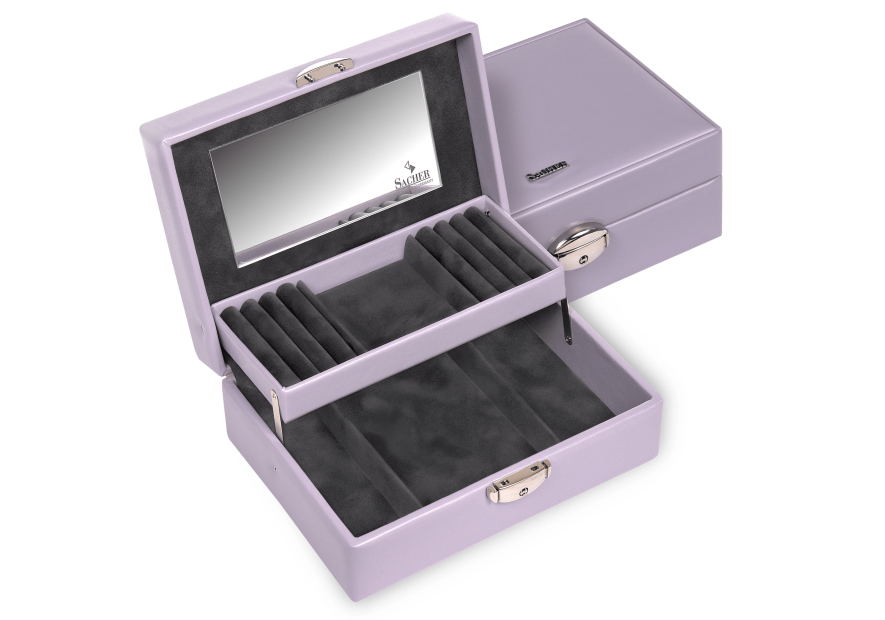sacher 13.000 - POLYURÉTHANE - LILAS coffret bijoux sacher britta coffret bijoux