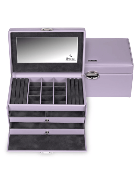 sacher 25.000 - POLYURÉTHANE - LILAS boite à bijoux sacher elly coffret bijoux