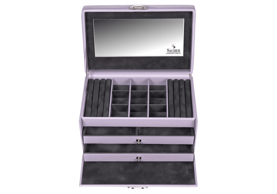 sacher 25.000 - POLYURÉTHANE - LILAS boite à bijoux sacher elly coffret bijoux