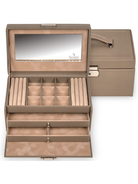 sacher 25.107 - CUIR DE VACHETTE - TAUP coffret bijoux sacher elly coffret bijoux