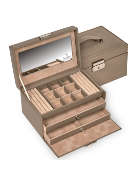 sacher 25.107 - CUIR DE VACHETTE - TAUP coffret bijoux sacher elly coffret bijoux