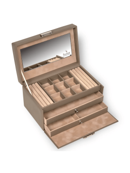 sacher 25.107 - CUIR DE VACHETTE - TAUP coffret bijoux sacher elly coffret bijoux