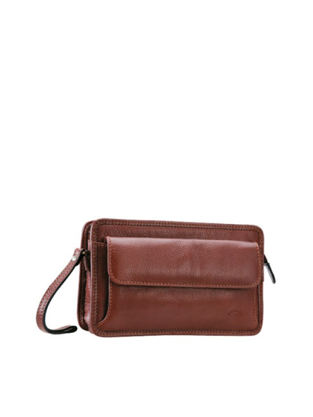 Katana 31029 - CUIR DE VACHETTE - CHOCO Pochette Homme