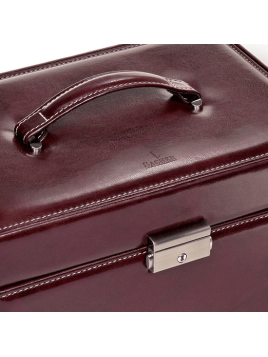 sacher 72.501 - POLYURÉTHANE - BORDEAUX coffret à bijoux xl jasmin florage coffret bijoux