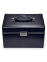 sacher 72.501 - CUIR DE VACHETTE - NAVY coffret à bijoux xl jasmin florage coffret-bijoux