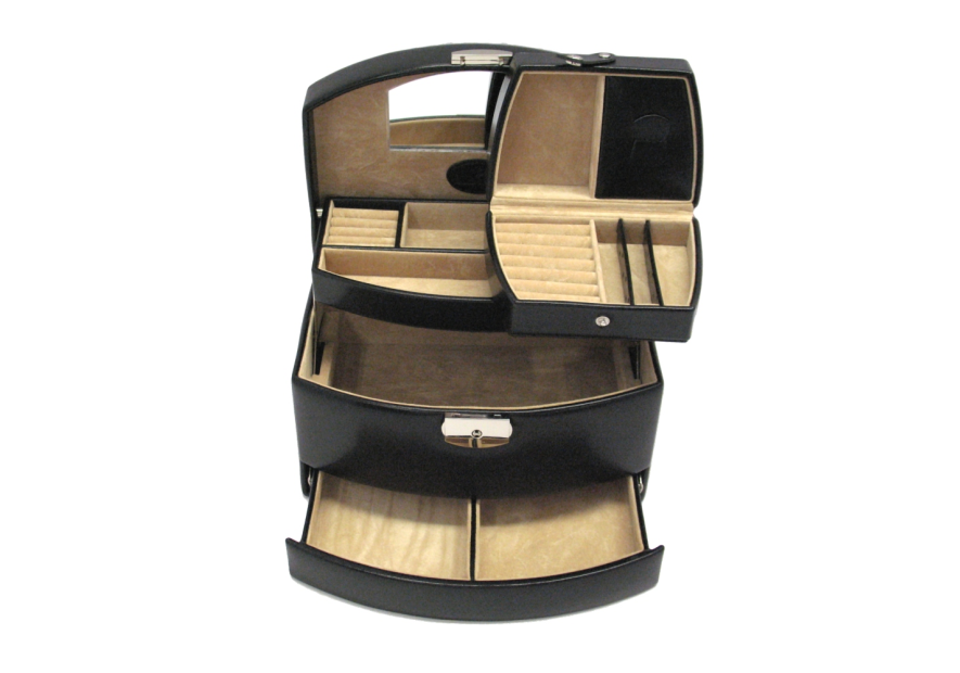 sacher 3692 coffret bijoux windrose merino ouverture auto coffret bijoux