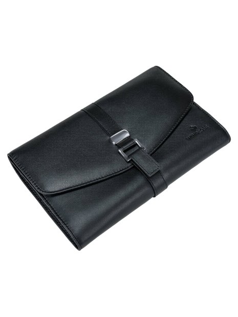 sacher 3108 - CUIR DE VACHETTE - NOIR trousse bijoux xxl windrose jewerellery roll trousse-bijoux