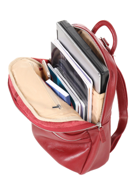 Gerard Henon 16266 - CUIR DE VACHETTE - ROUGE Sac à dos Sac business