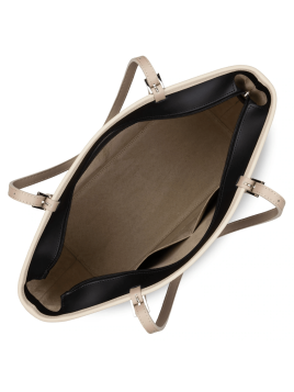 Lancaster 437-08 - CUIR DE VACHETTE - NOIR Constance - Grand Sac Cabas épaule shopping