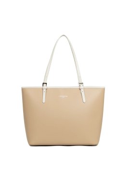 Lancaster 437-08 - CUIR DE VACHETTE - BEIG Constance - Grand Sac Cabas épaule shopping