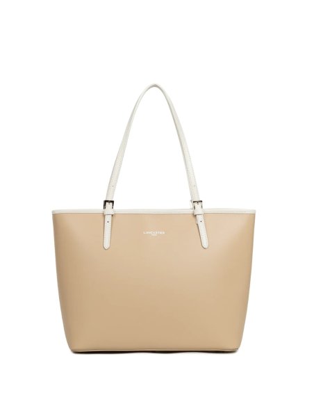 Lancaster 437-08 - CUIR DE VACHETTE - BEIG Constance - Grand Sac Cabas épaule shopping