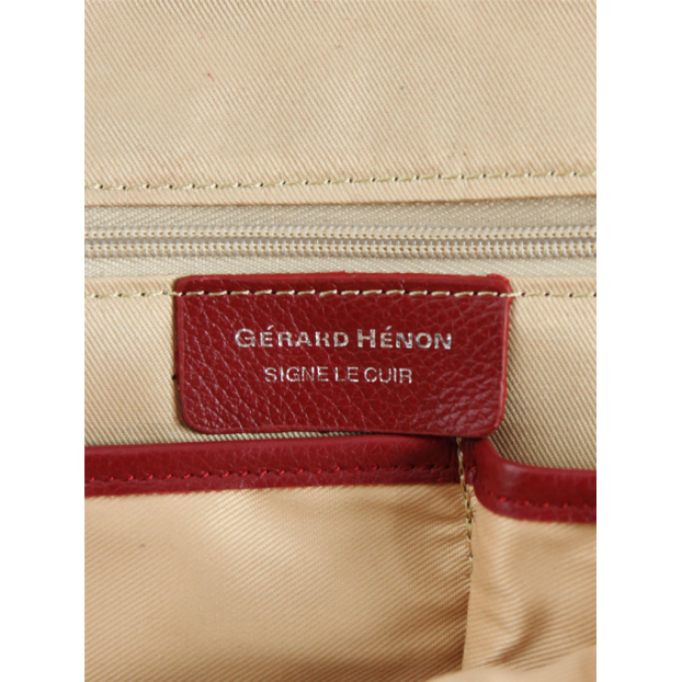 Gerard Henon 16266 - CUIR DE VACHETTE - ROUGE Sac à dos Sac business